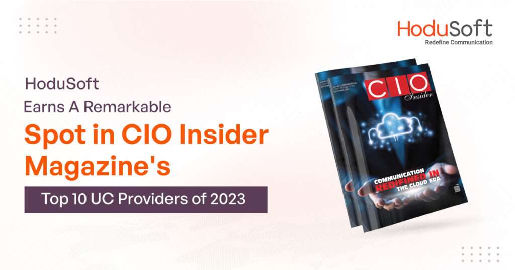 hodusoft in cio insider's top 10 uc providers 2023